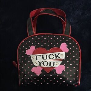 Addicted Heart & Skull F You Women's Bag